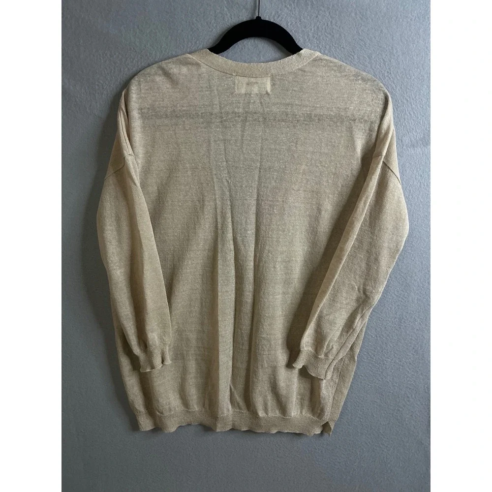 Standard Luxe Cardigan Women's Medium Open Front Pockets‎ Lightweight